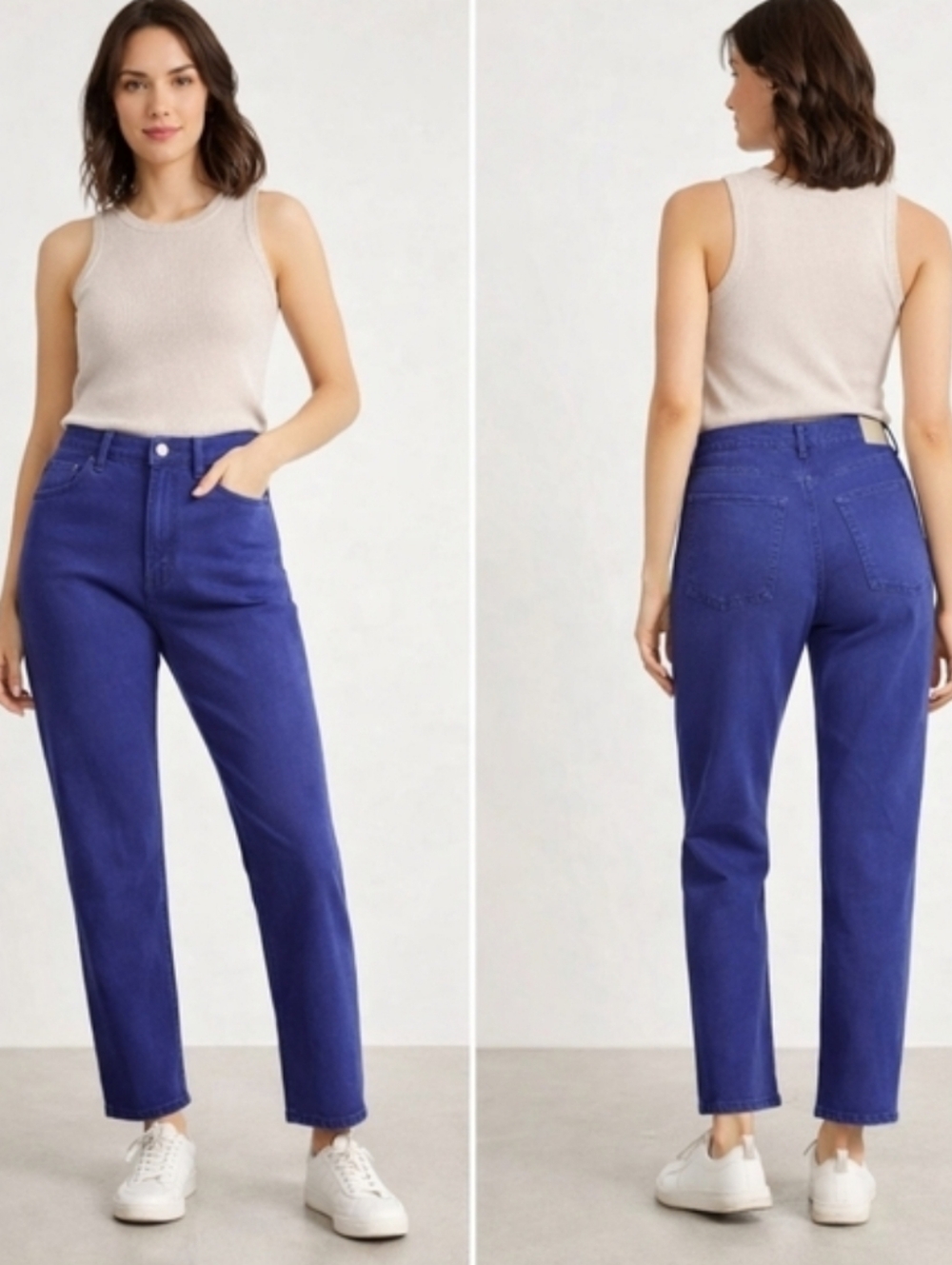 NEW Everlane The Way High Straight-Leg Jeans in Deep Blue 26 Tall - Picture 3 of 12